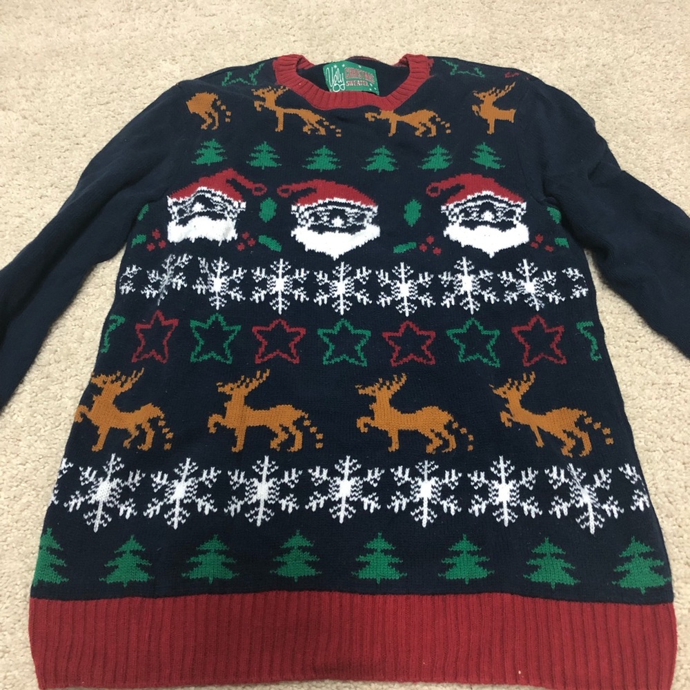 UGLY CHRISTMAS SWEATER BRAND WOMENS SWEATER SZ MEDIUM